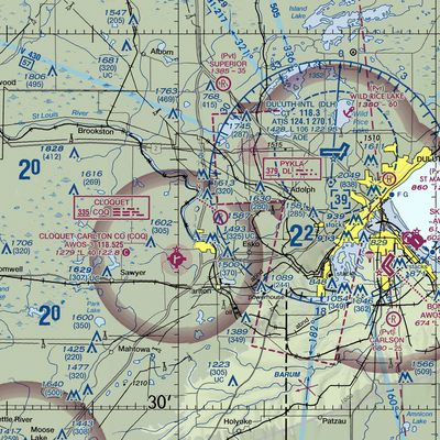 Country Haven Airport (MY94) VFR Sectional  Gaming Mouse Pad