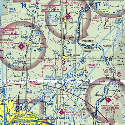 Al's Due North Airport (MY90) VFR Sectional  Gaming Mouse Pad