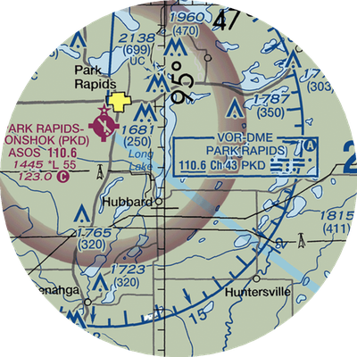 Cary Airport (MY88) VFR Sectional  Gaming Mouse Pad