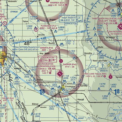 Gasper Airport (MY59) VFR Sectional  Gaming Mouse Pad