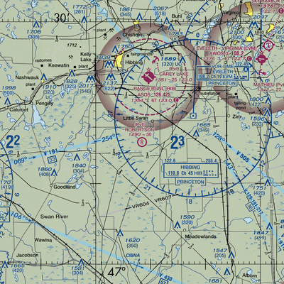 Robertson Field (MY56) VFR Sectional  Gaming Mouse Pad