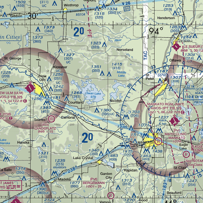 Hay Shakers Airport (MY46) VFR Sectional  Gaming Mouse Pad