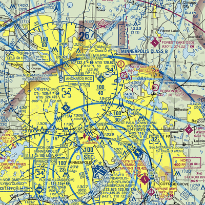 Rosacker's Nr 1 Seaplane Base (MY33) VFR Sectional  Gaming Mouse Pad