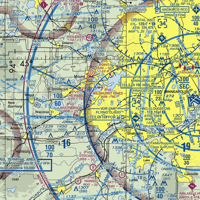 Andings Landing Seaplane Base (MY23) VFR Sectional  Gaming Mouse Pad