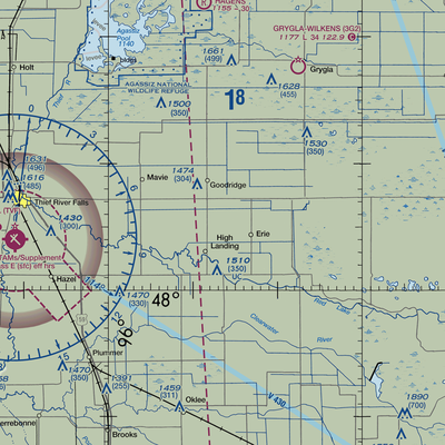 Swanson Private Airport (MY17) VFR Sectional  Gaming Mouse Pad