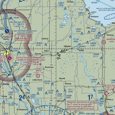 Kastanek Airport (MY15) VFR Sectional  Gaming Mouse Pad