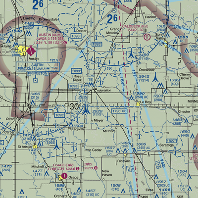 Gilgenbach's Airport (MY11) VFR Sectional  Gaming Mouse Pad