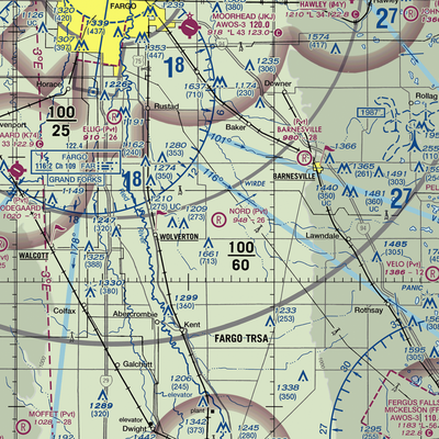 Nord Field (MY07) VFR Sectional  Gaming Mouse Pad