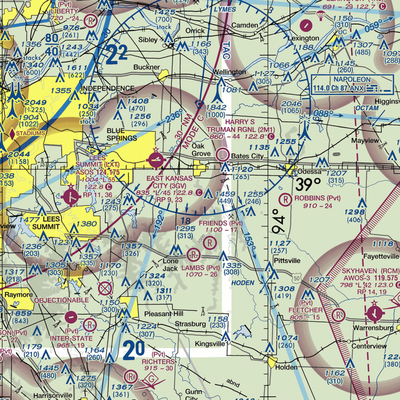 Thomas Airport (MU85) VFR Sectional  Gaming Mouse Pad