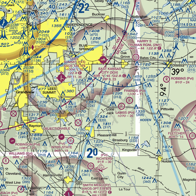 Michael Farm Airport (MU84) VFR Sectional  Gaming Mouse Pad