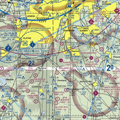 Robinson Airport (MU26) VFR Sectional  Gaming Mouse Pad