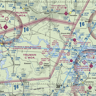 Eagle's Landing Airport (MU11) VFR Sectional  Gaming Mouse Pad