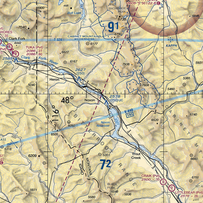 Frampton Airport (MT97) VFR Sectional  Gaming Mouse Pad