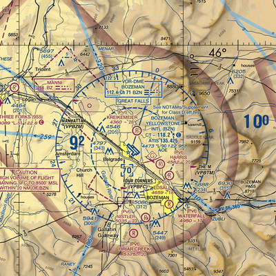 Thompson Field (MT81) VFR Sectional  Gaming Mouse Pad