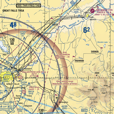 Peterson Ranch Airport (MT77) VFR Sectional  Gaming Mouse Pad