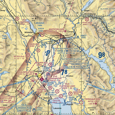 Hoerner Airport (MT18) VFR Sectional  Gaming Mouse Pad