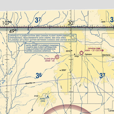 Floyd Ranch Airport (MT09) VFR Sectional  Gaming Mouse Pad