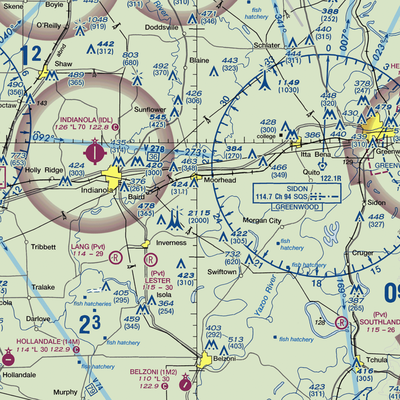 Hobbs Airport (MS33) VFR Sectional  Gaming Mouse Pad