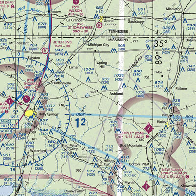 John Farese Airpark (MS14) VFR Sectional  Gaming Mouse Pad