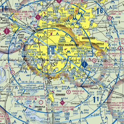 Double O Ranch Airport (MS00) VFR Sectional  Gaming Mouse Pad