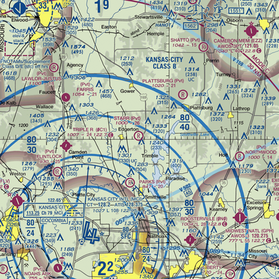 Starr Airport (MO94) VFR Sectional  Gaming Mouse Pad