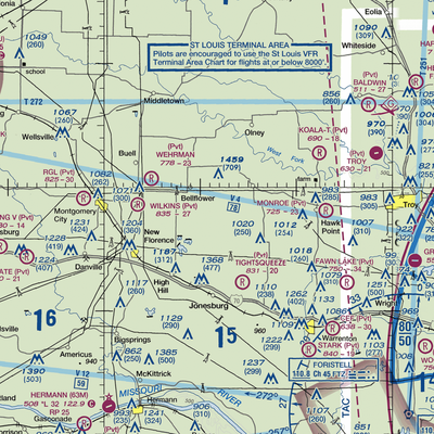 Sanctuary Airport (MO86) VFR Sectional  Gaming Mouse Pad