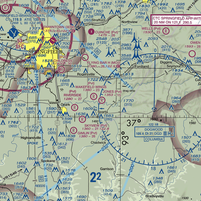 Malina Airport (MO31) VFR Sectional  Gaming Mouse Pad