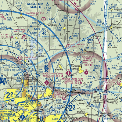 Peterson Farm Airport (MO26) VFR Sectional  Gaming Mouse Pad