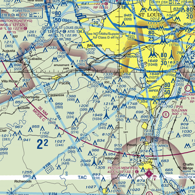 Moders Airport (MO03) VFR Sectional  Gaming Mouse Pad