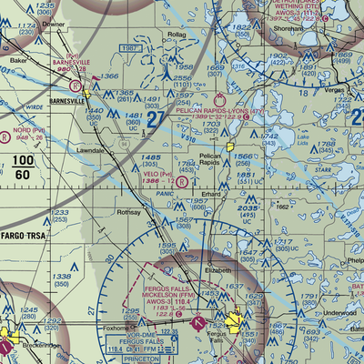 Velo Airstrip (MN95) VFR Sectional  Gaming Mouse Pad