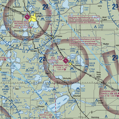 Aerovilla Airport (MN89) VFR Sectional  Gaming Mouse Pad