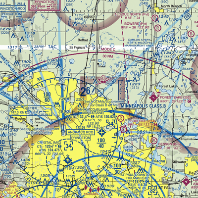 Cooks Landing Airport (MN87) VFR Sectional  Gaming Mouse Pad