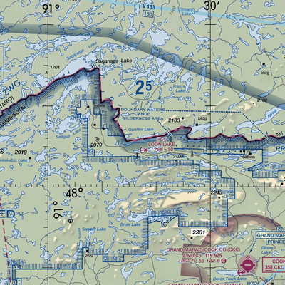 Gunflint Seaplane Base (MN54) VFR Sectional  Gaming Mouse Pad