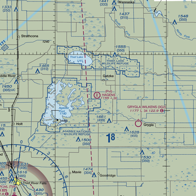 Arthur Field (MN50) VFR Sectional  Gaming Mouse Pad