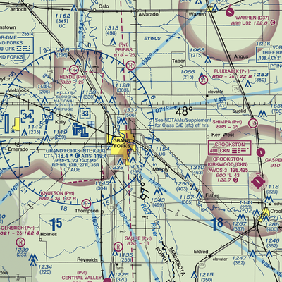 Spud Field (MN38) VFR Sectional  Gaming Mouse Pad