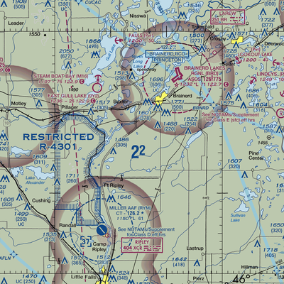 Jackson Field (MN17) VFR Sectional  Gaming Mouse Pad