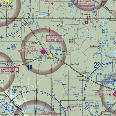 Lorenz Airport (MN11) VFR Sectional  Gaming Mouse Pad