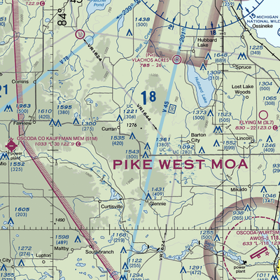 Circle T Ranch Airport (MI93) VFR Sectional  Gaming Mouse Pad