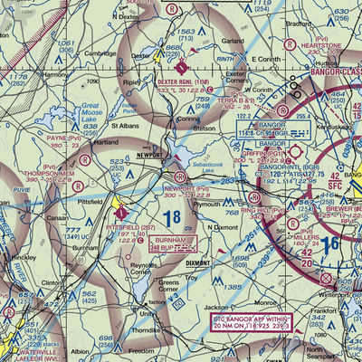 Newport Sky Park Airport (ME68) VFR Sectional  Gaming Mouse Pad