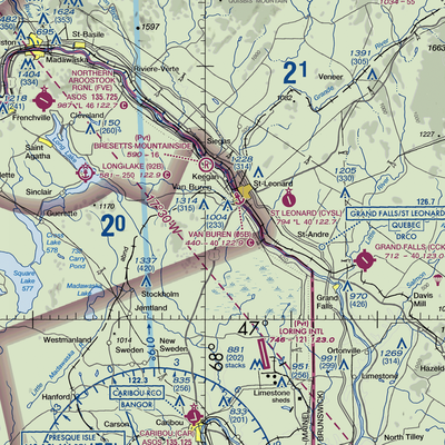 Morrill Airpark (ME67) VFR Sectional  Gaming Mouse Pad