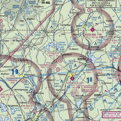 Payne Field (ME47) VFR Sectional  Gaming Mouse Pad