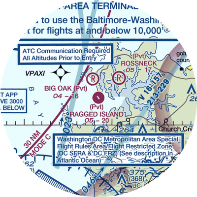 Ragged Island Airport (MD82) VFR Sectional  Gaming Mouse Pad