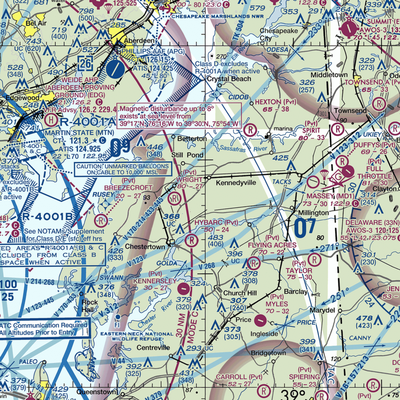 Cromwell Farm Airport (MD63) VFR Sectional  Gaming Mouse Pad