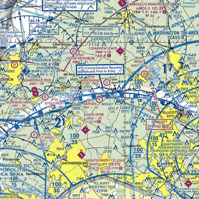 Barnes Airport (MD47) VFR Sectional  Gaming Mouse Pad