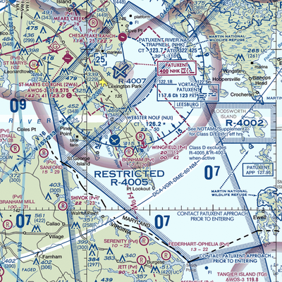 Wingfield Airport (MD01) VFR Sectional  Gaming Mouse Pad