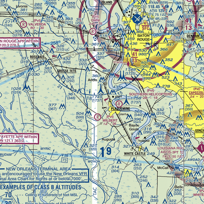 Simpson Airport (LS49) VFR Sectional  Gaming Mouse Pad