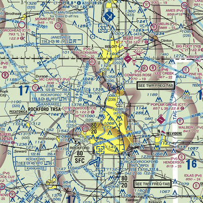 Latham Park Aero Estates Airport (LL81) VFR Sectional  Gaming Mouse Pad