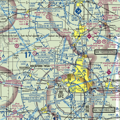 Darrington Airport (LL80) VFR Sectional  Gaming Mouse Pad