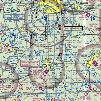 Maple Hurst Farms Airport (LL74) VFR Sectional  Gaming Mouse Pad