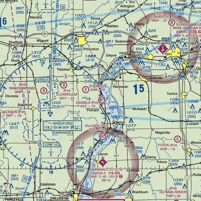 Ralph E. Daniels Airport (LL64) VFR Sectional  Gaming Mouse Pad